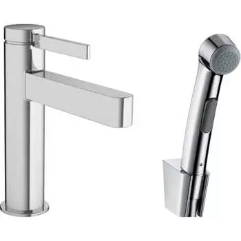 Смеситель для раковины Hansgrohe Finoris 110, с гигиеническим душем 76210000 97204