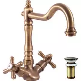 Смеситель для раковины RavSlezak MORAVA RETRO MK121.5/8SM