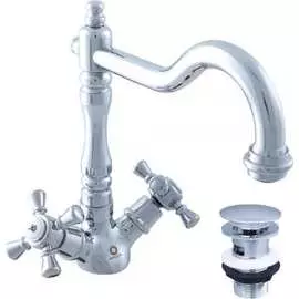 Смеситель для раковины RavSlezak MORAVA RETRO MK321.5/8