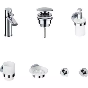 Смеситель для раковины в ванную комнату Wellsee ONCE! and forever 201000226