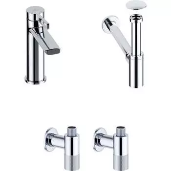 Смеситель для раковины в ванную комнату Wellsee ONCE! and forever 201000126