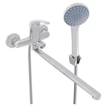 Смеситель для ванны с душем СоюзКран прямой излив 35см картридж 35мм 553-065