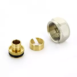 Соединитель для pex трубы tiemme обжим, евроконус 16(2.0) х3/4"ek 1440011