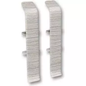 Соединитель для плинтуса DECONIKA Д-П85-С-Ф2 253 ЯСН СЕР