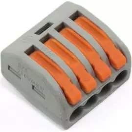 Соединительная четырехконтактная клемма для проводов Nunicho