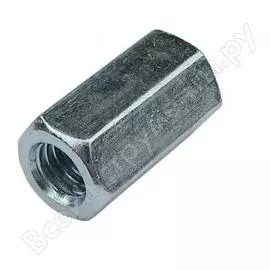 Соединительная гайка МЕТИЗНЫЙ ДВОР М6х18 DIN6334 (100 шт.) 4607159067975