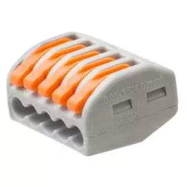 Соединительная пятиконтактная клемма для проводов Nunicho