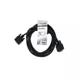 Соединительный кабель tv-com svga, 15m/15m, 3m, 2 фильтра qcg341ad-3m