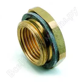 Соединительный ниппель comap 9822 нр-вр 1"-1/2", с плоским уплотнительным кольцом, латунь 982284
