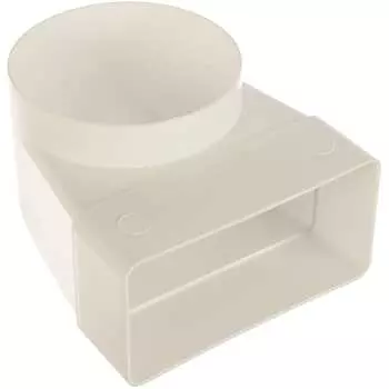 Угловой соединитель плоского воздуховода с круглым ERA 612СК10КП