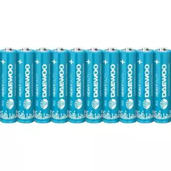 Солевая батарейка DAEWOO R03 Heavy Duty Shrink-10 5042148