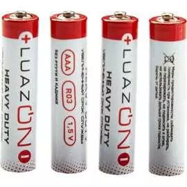 Солевая батарейка LUAZON Heavy Duty 1740934