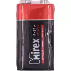 Солевая батарея Mirex Крона 23702-6F22-S1