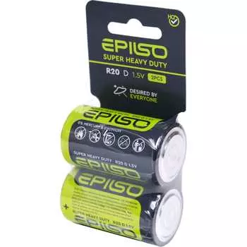 Солевая большая батарейка Epilso EPB-R20-2SC
