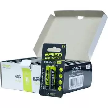 Солевой элемент питания Epilso EPB-R03-2SmB-48pc