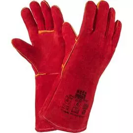 Спилковые краги Фабрика перчаток Трэк Люкс ПЕР-ТР-PW-120