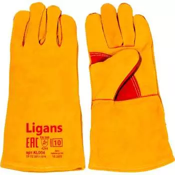 Спилковые краги Ligans KL004