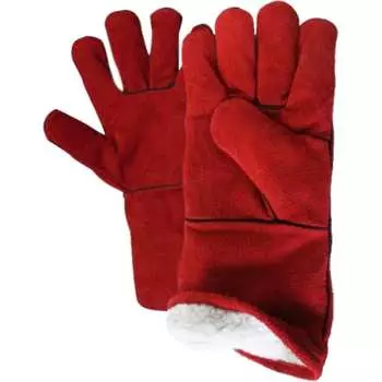 Спилковые утепленные краги Факел