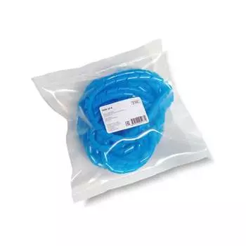 Спиральная пластиковая оплетка PARLMU SWB 6-4, полиэтилен, размер 6, бухта 14 m, цвет голубой PR4400200