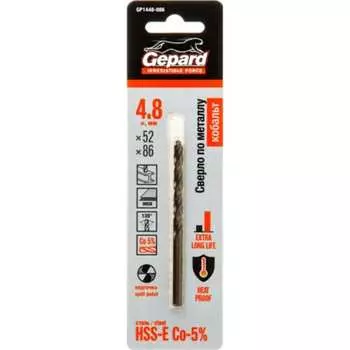 Спиральное сверло по металлу Gepard GP1448-086