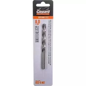 Спиральное сверло по металлу Gepard GP0380-117