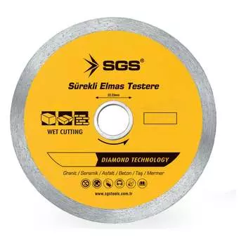 Сплошной диск алмазный для керамики SGS 2262SGS