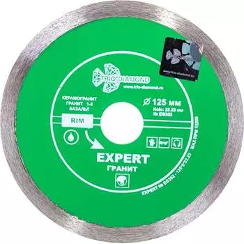 Сплошной отрезной алмазный диск TRIO-DIAMOND Эксперт Гранит hot press EG352