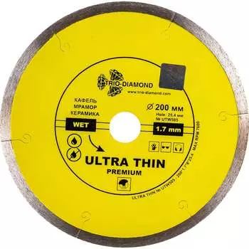 Сплошной ултратонкий отрезной алмазный диск TRIO-DIAMOND hot press UTW505
