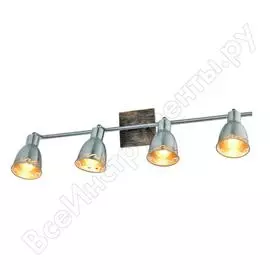 Спот rivoli 7014704 acerno w4 никель сатин е14х4 40w б0044765