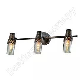 Спот rivoli 7018703 lodi w3 черный с золотом е14 3х40w б0044756