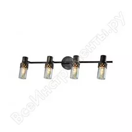 Спот rivoli lodi w4 черныйс золотом е14 4 40w б0044757