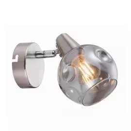 Спот rivoli nioba w1, сатин никель, 1хe14, 40w, 12/384 б0047102