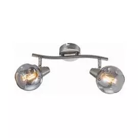 Спот rivoli nioba w2, сатин никель, 2хe14, 40w, 8/192 б0047103