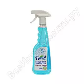 Средство для чистки стекол и зеркал forest clean концентрат 500г спрей 342