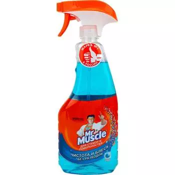 Средство для мытья стекол и зеркал МИСТЕР МУСКУЛ После дождя 865085