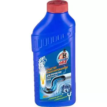 Средство для прочистки канализационных труб Mister Dez PROFESSIONAL гранулированное, 500 г 1362