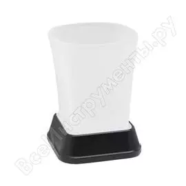 Стакан для зубных щеток WasserKraft Amper K-5428BLACK K-5428B