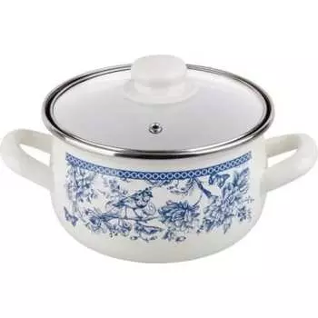 Стальная эмалированная кастрюля PERFECTO LINEA Мон Жардин 50-832429