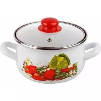 Стальная эмалированная кастрюля PERFECTO LINEA урожай 50-881129