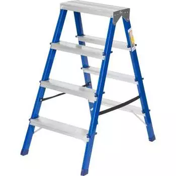 Стальная двухсторонняя стремянка РемоКолор 63-0-124