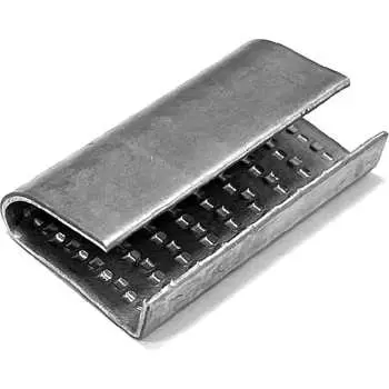 Стальная скрепа для ПЭТ ленты 15-16 мм Кордленд