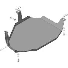 Стальная защита Б, Hyundai Santa Fe 2018-20, KIA Sorento Prime 2015-20 ООО Трио Сервис