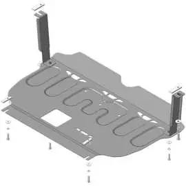 Стальная защита Д, КПП, Kia Sportage, Hyundai Tucson с 2016 г.в. ООО Трио Сервис