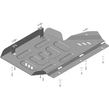 Стальная защита для Ford Explorer с 2020 г. только с защитой КП ООО Трио Сервис