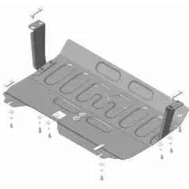 Стальная защита двигатель, КПП, Ford Transit, Tourneo 2013- ООО Трио Сервис