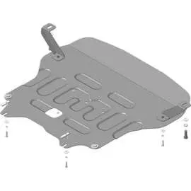 Стальная защита двигатель, КПП, Hyundai Elantra с 2021 ООО Трио Сервис