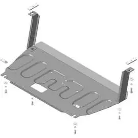 Стальная защита двигатель, КПП, Kia Picanto с 2017 г.в. ООО Трио Сервис