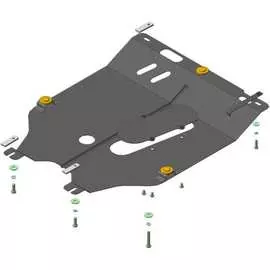 Стальная защита двигатель, КПП, Nissan Micra/Note/Cube ООО Трио Сервис