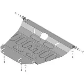 Стальная защита двигатель, КПП, Toyota Avensis ООО Трио Сервис