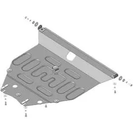 Стальная защита двигатель, КПП, Toyota Corolla ООО Трио Сервис